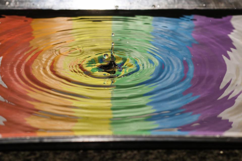 Rainbow ripples 