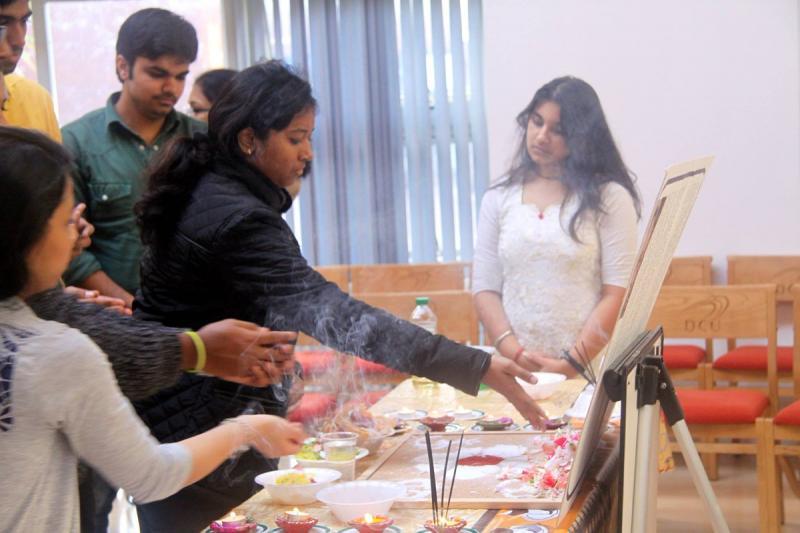 Diwali celebrations at the DCU Inter Faith Centre, Glasnevin