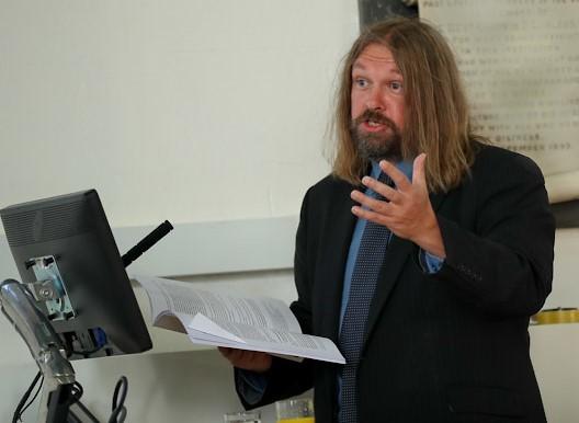 Paul Downes giving lecture