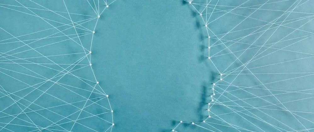 Image of face with threads