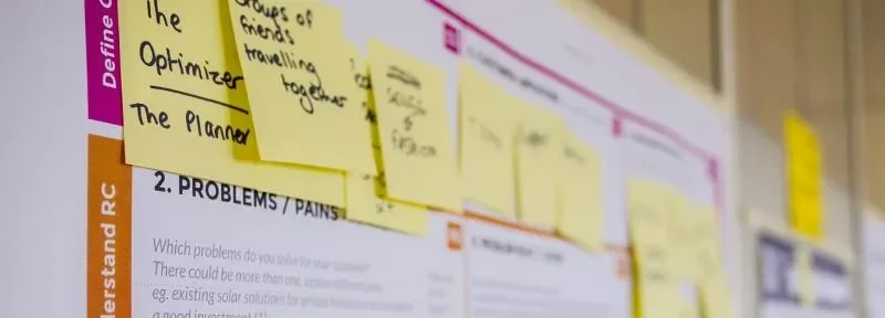 Post-its on a wall