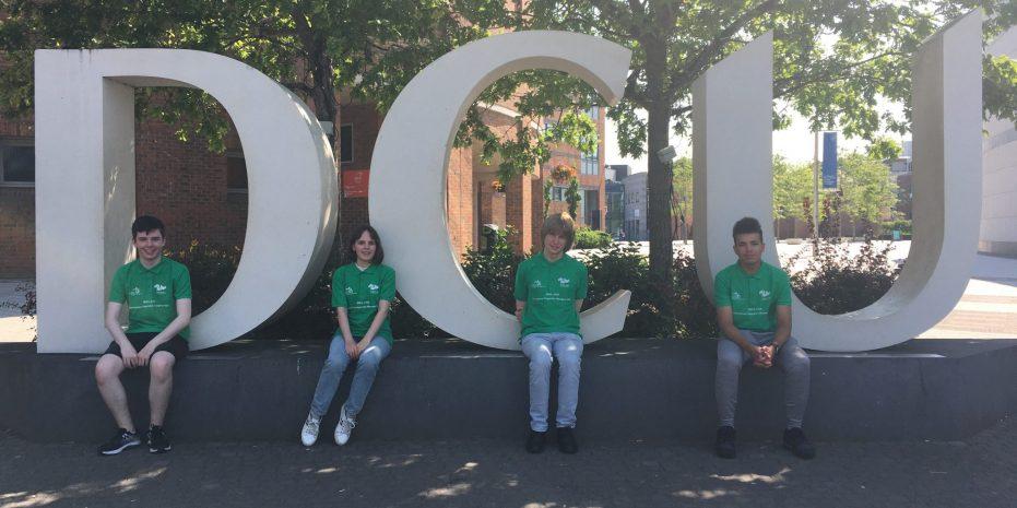 DCU sign with winning students