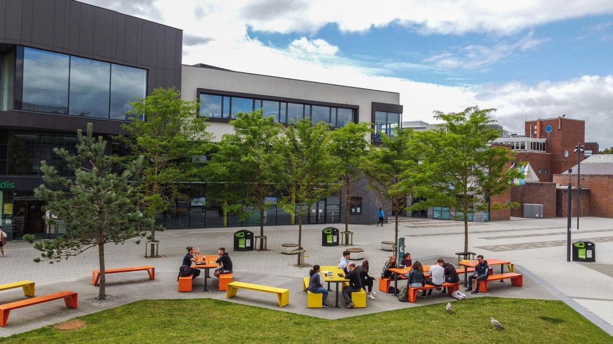 Students on Glasnevin Campus 