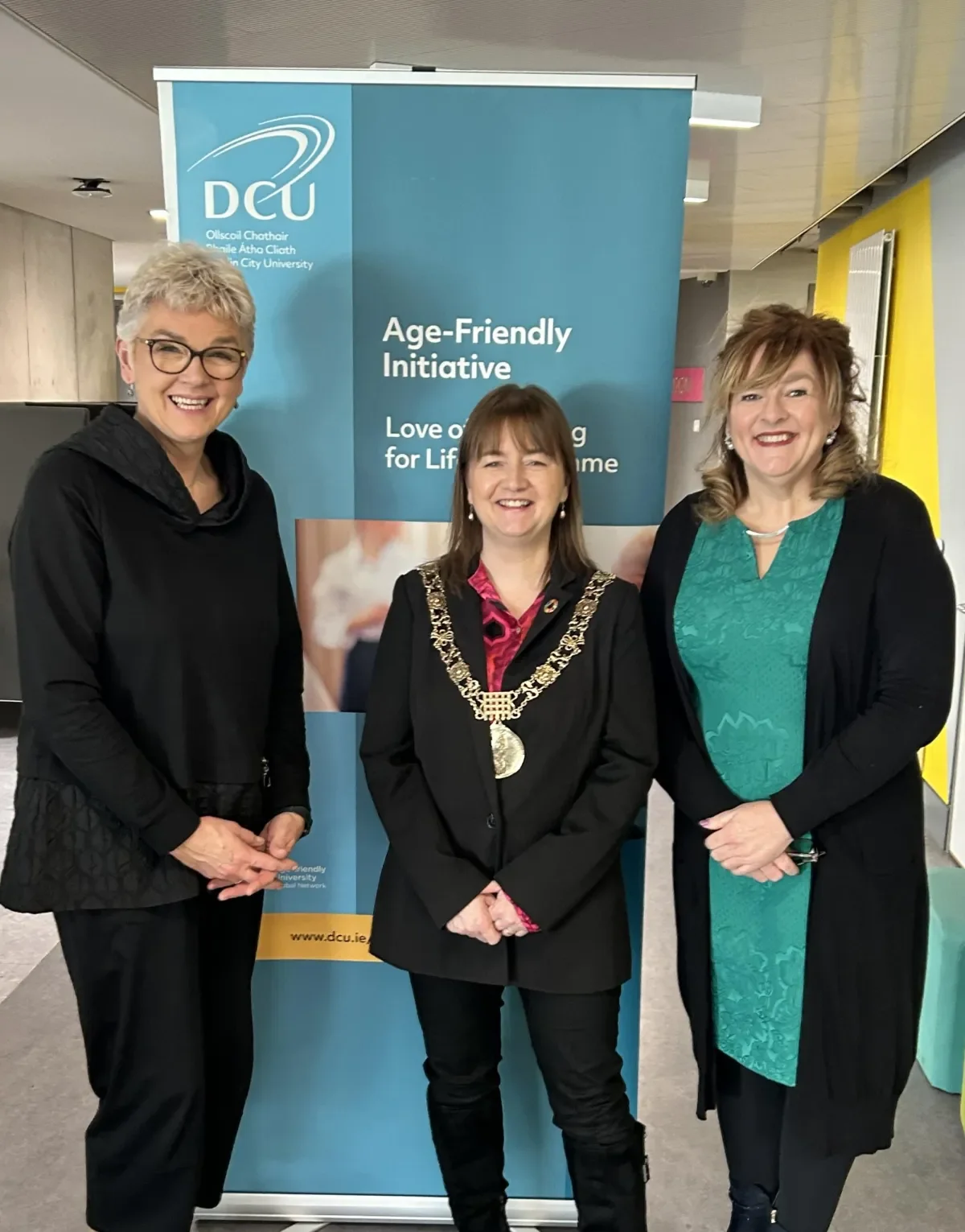 Lord Mayor of Dublin with Claire Bohan and Christine O'Kelly