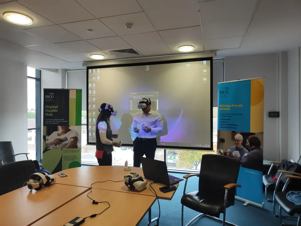 Tests of the Virtual Reality Dementia and Ageing Experience educational tools on October the 1st during the UN Day of Older People