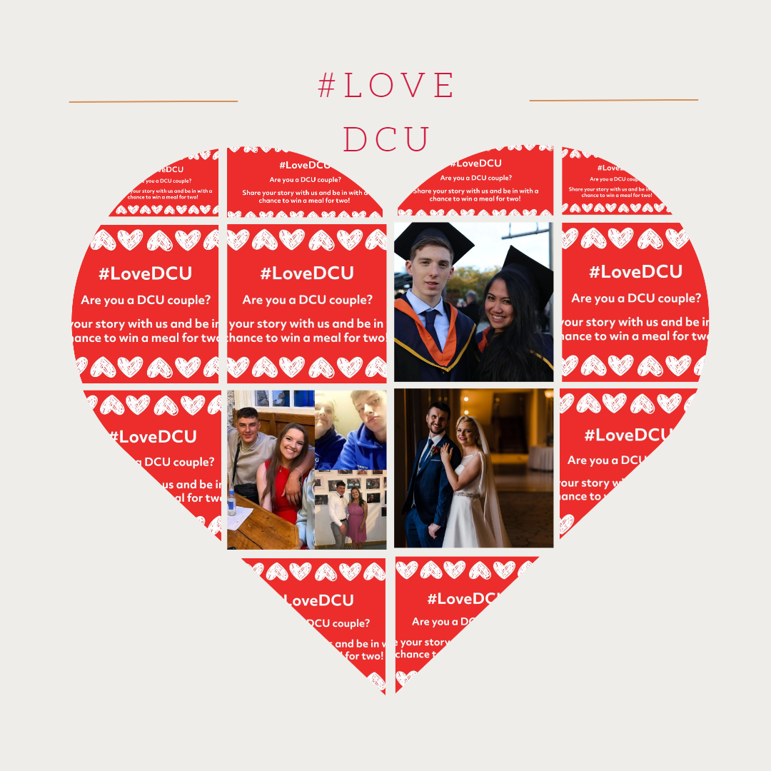 heart shaped image of DCU love stories