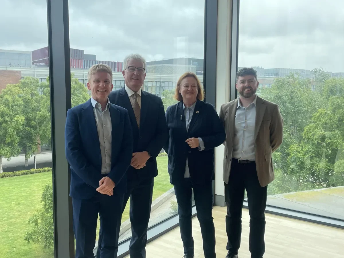 alumni with dcu president