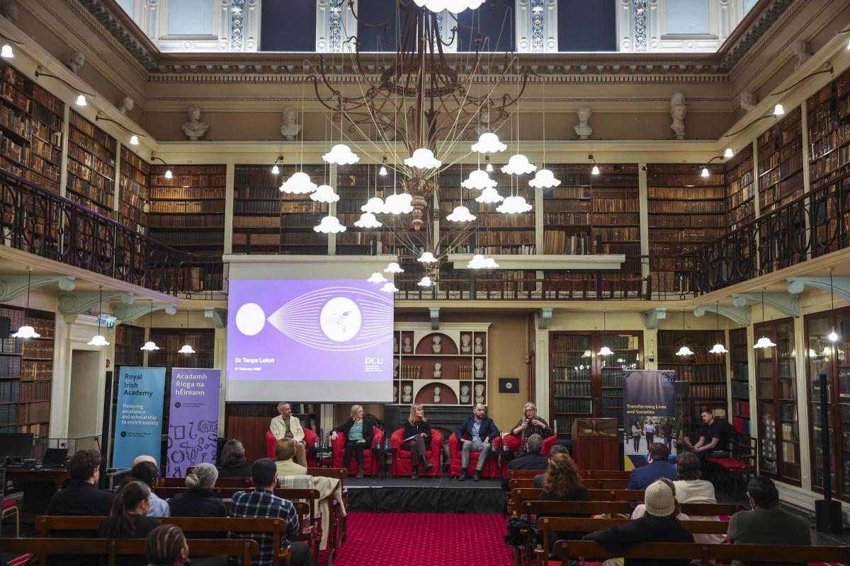 Shows opening event in the DCU research series at the Royal Irish Academy