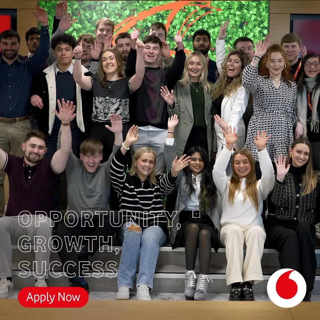 Group photo of Vodafone Graduates and Interns