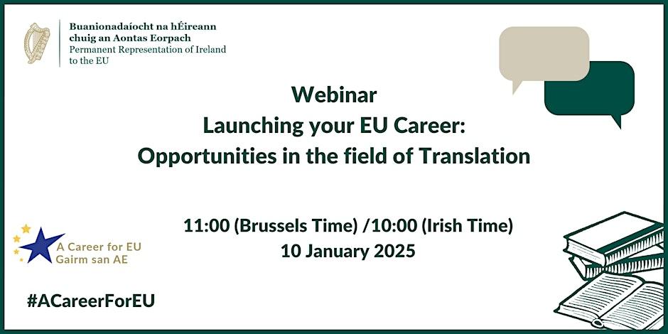 Launching your EU Career: Opportunities in the field of Translation