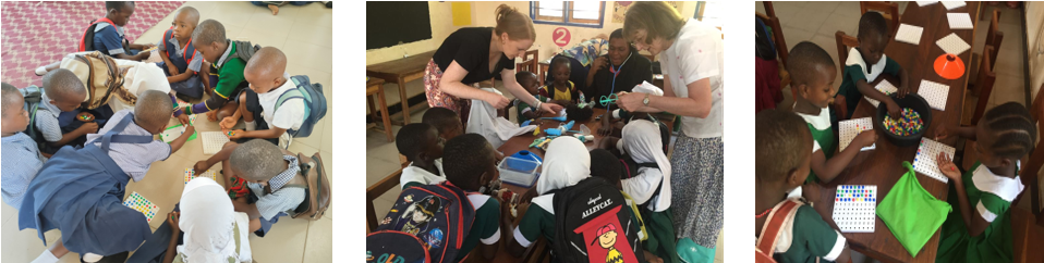 A group of children in a classroom