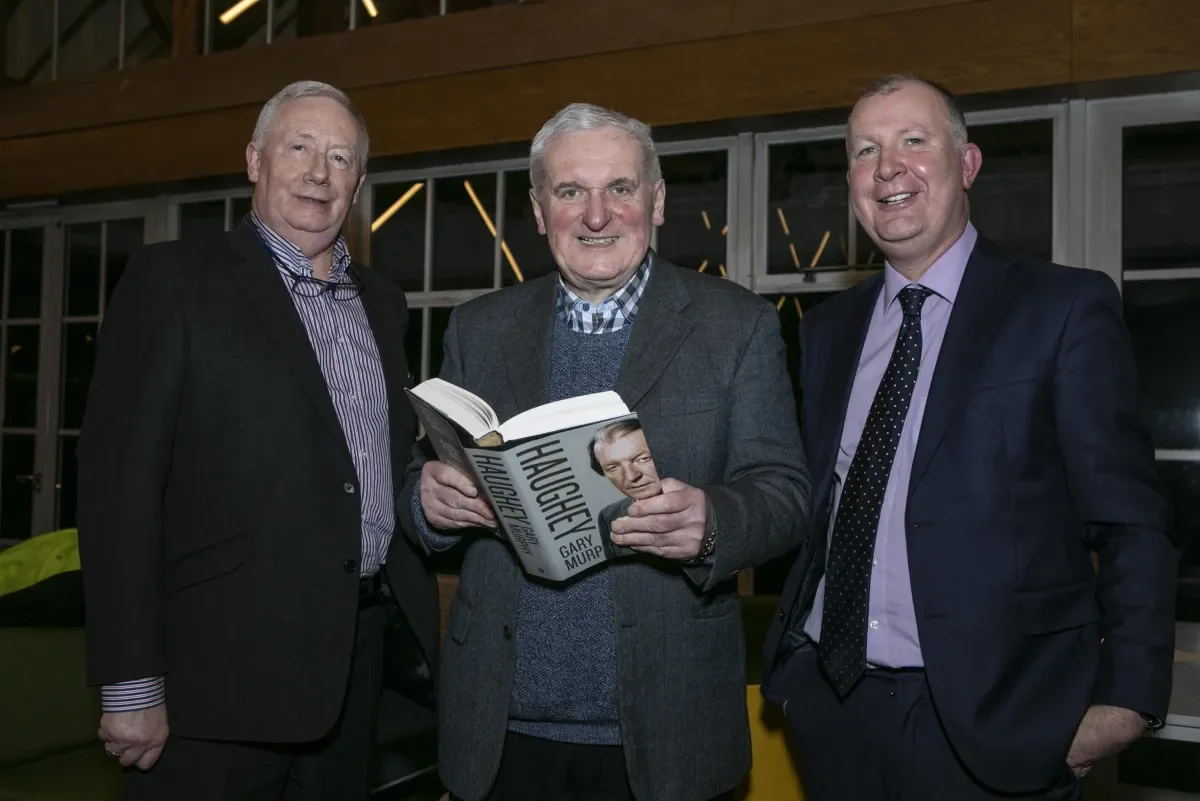 Ciaran Haughey, Bertie Ahern and Prof Gary Murphy