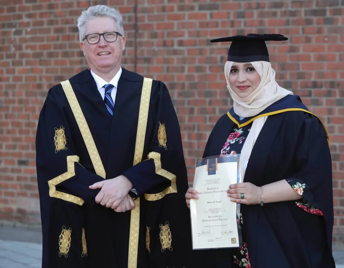 Mehwish Saqib with Prof Daire Keogh