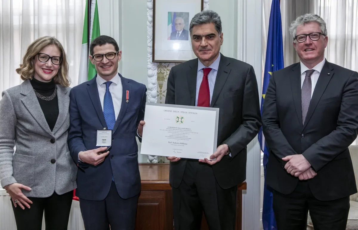 Prof Fabbrini awarded knighthood from President of Italy