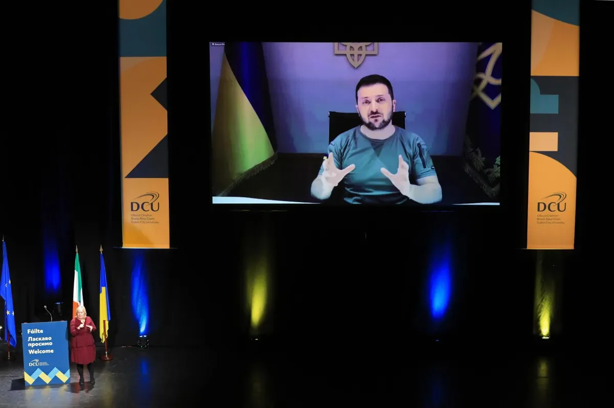President Zelenskyy addresses The Helix