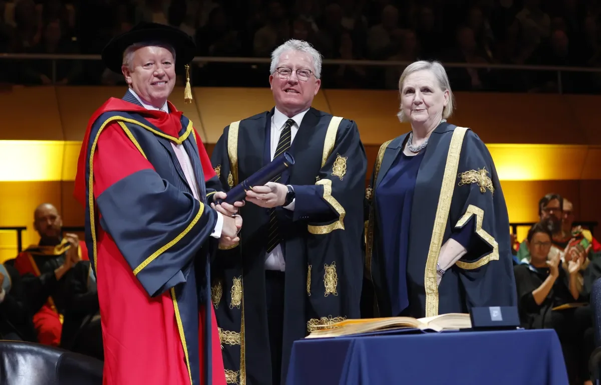 John Saunders, Prof Daire Keogh and Brid Horan