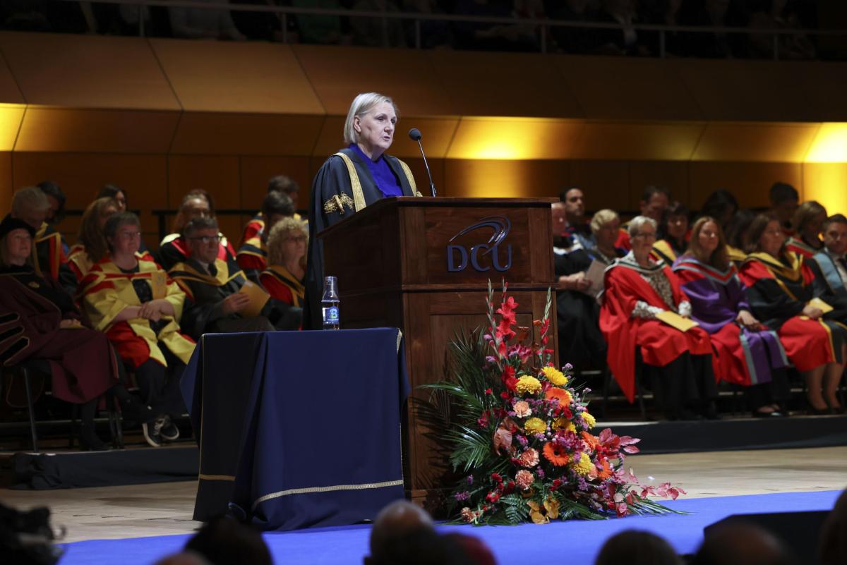 Chancellor Brid Horan at October 2023 graduations