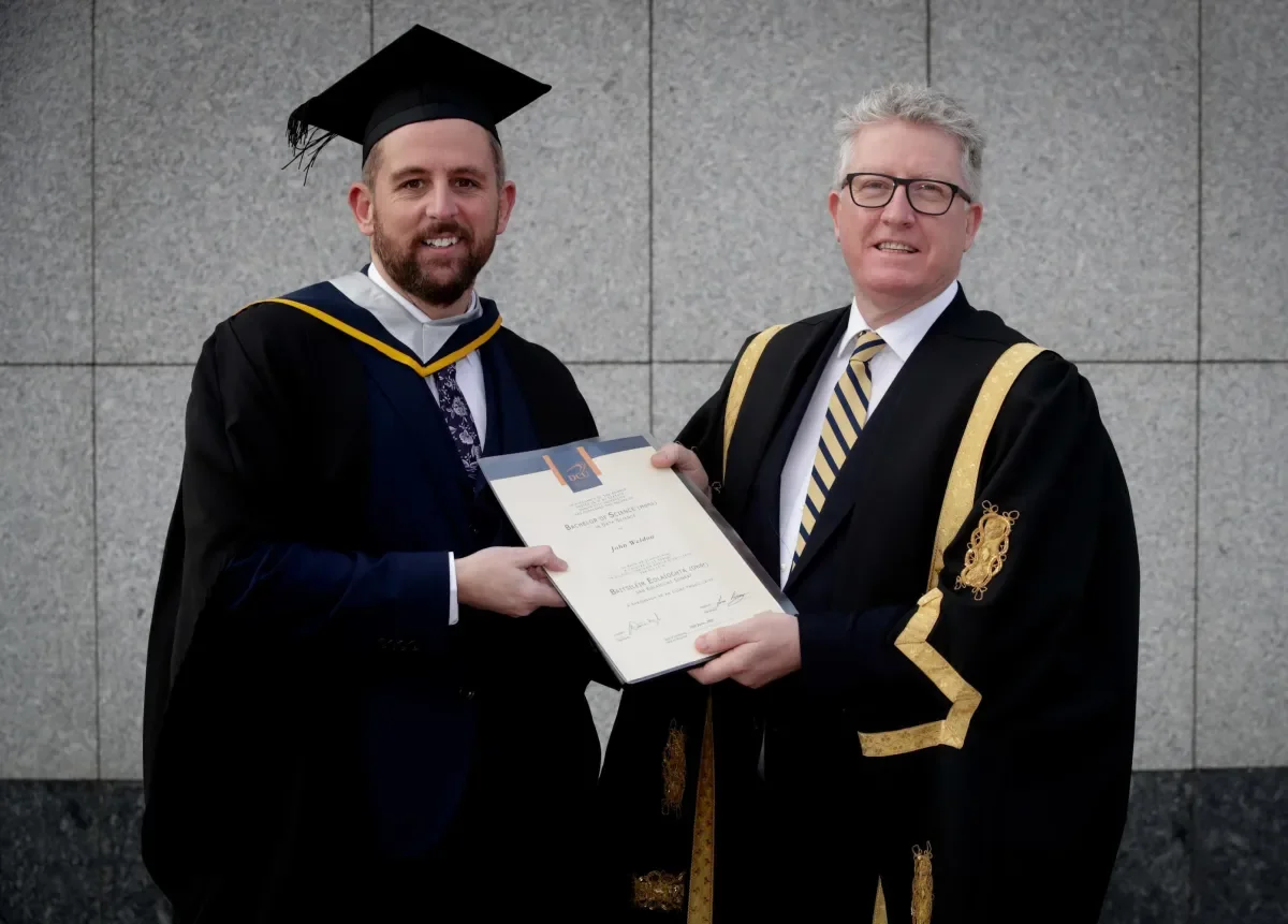John Weldon with Prof Daire Keogh