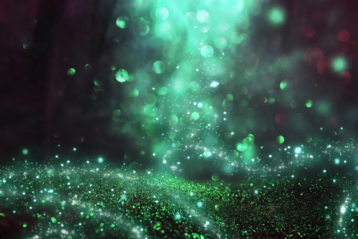 Magical green abstract image