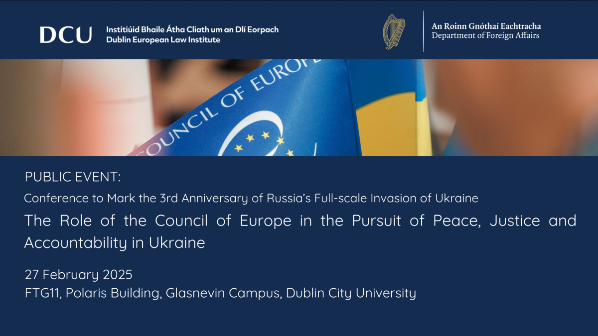 The Role of the Council of Europe in the Pursuit of Peace, Justice and Accountability