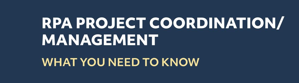 Project Coordination/Management