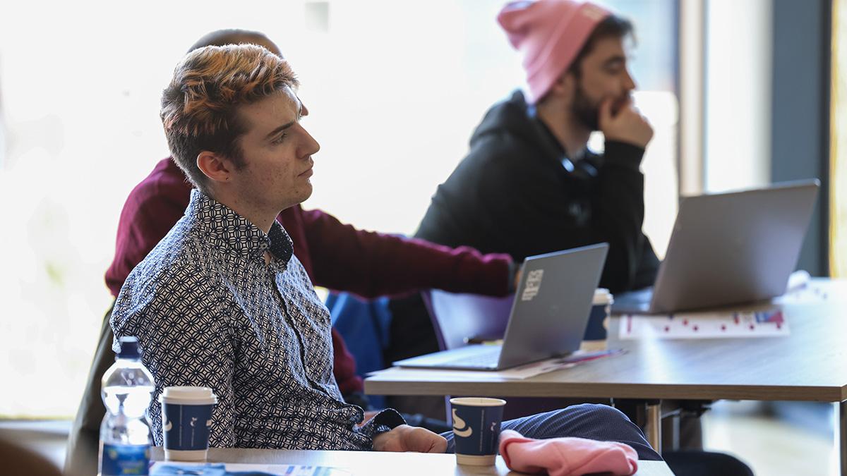 Students from across Dublin City University’s five faculties at the educational hackathon 