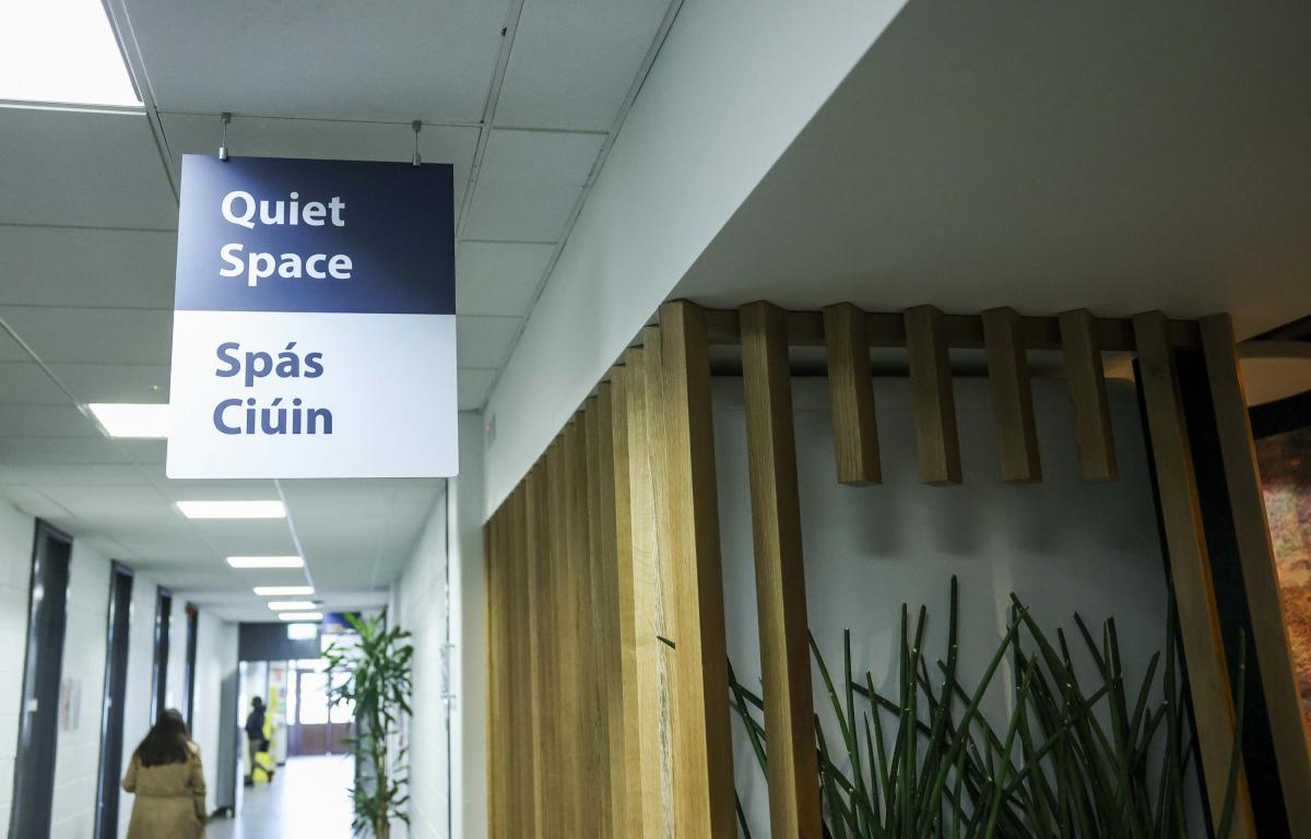 new Quiet Space in the Henry Grattan building on the university’s Glasnevin campus.