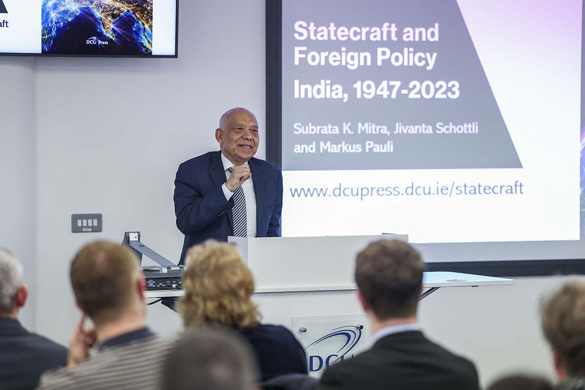 Author Prof Subrata K. Mitra, adjunct professor at DCU and Emeritus Professor of Political Science at Heidelberg University, Germany.