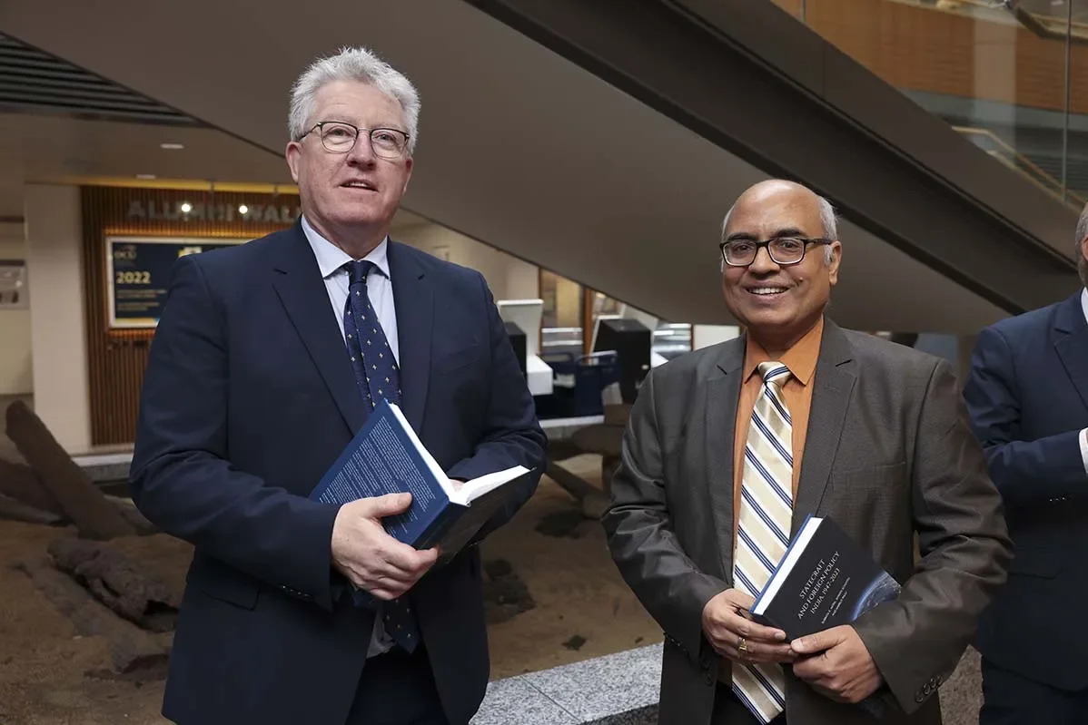 DCU President Professor Daire Keogh with His Excellency Akhilesh Mishra, Indian Ambassador to Ireland