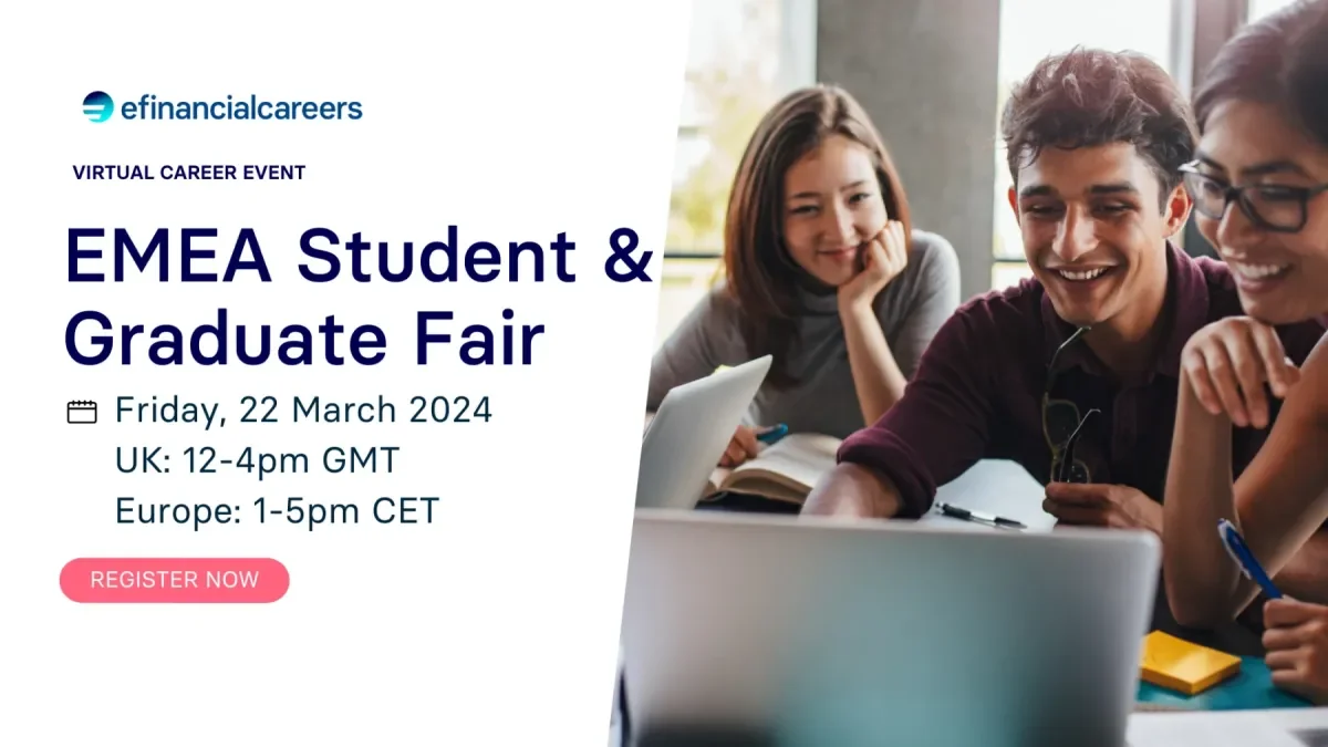 "EMEA Student and Graduate Fair 2024 UK: 12-4pm GMT Europe: 1-5pm CET"