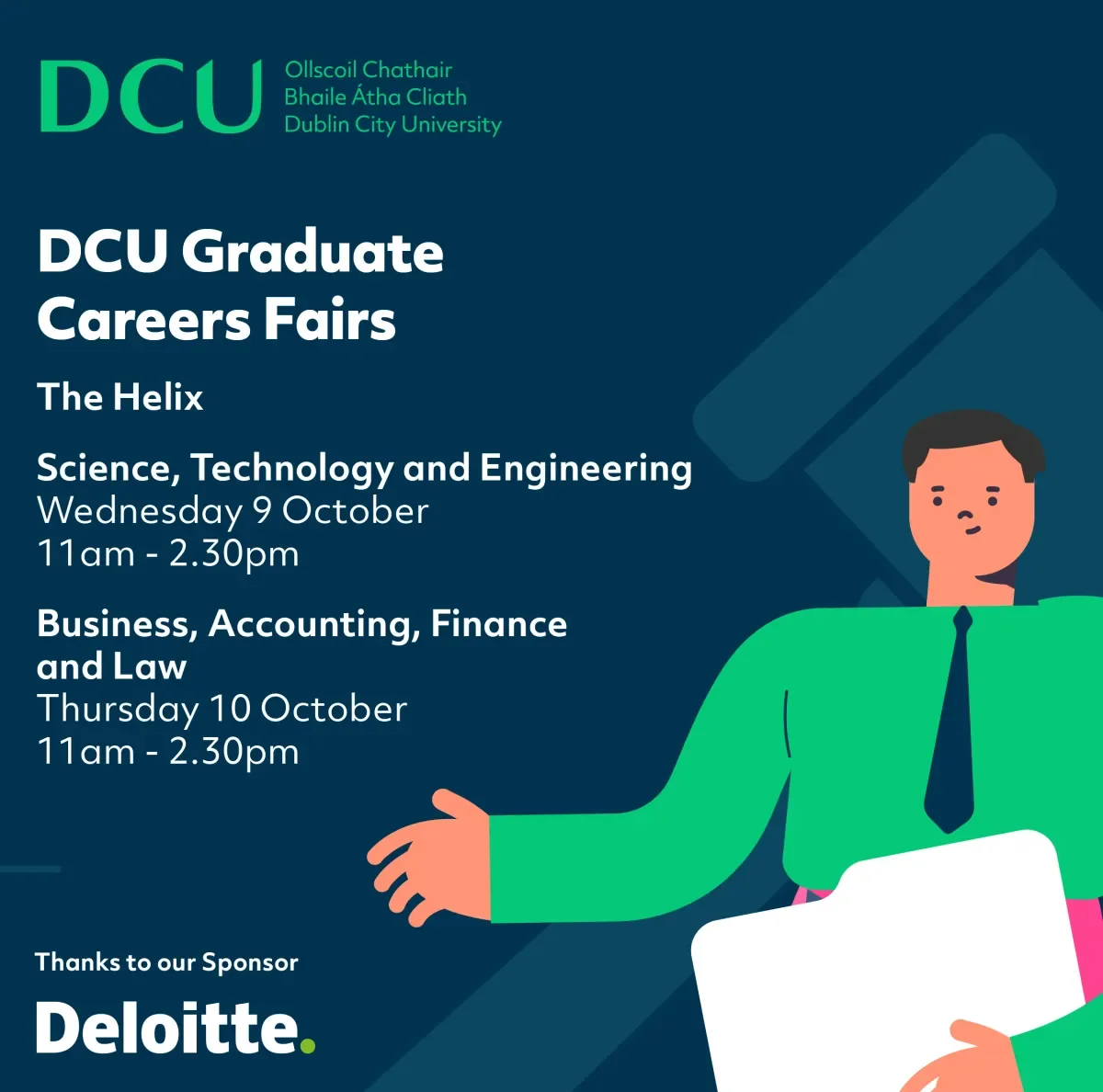 Details of the DCU Graduate Careers Fairs 2024