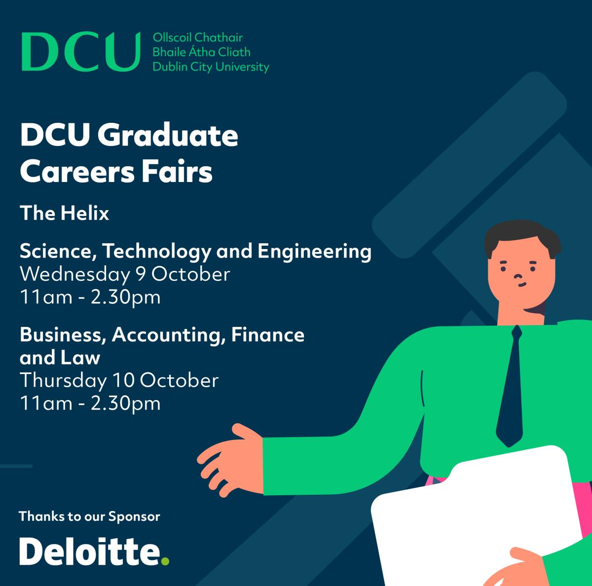 Details of the DCU Graduate Careers Fairs 2024