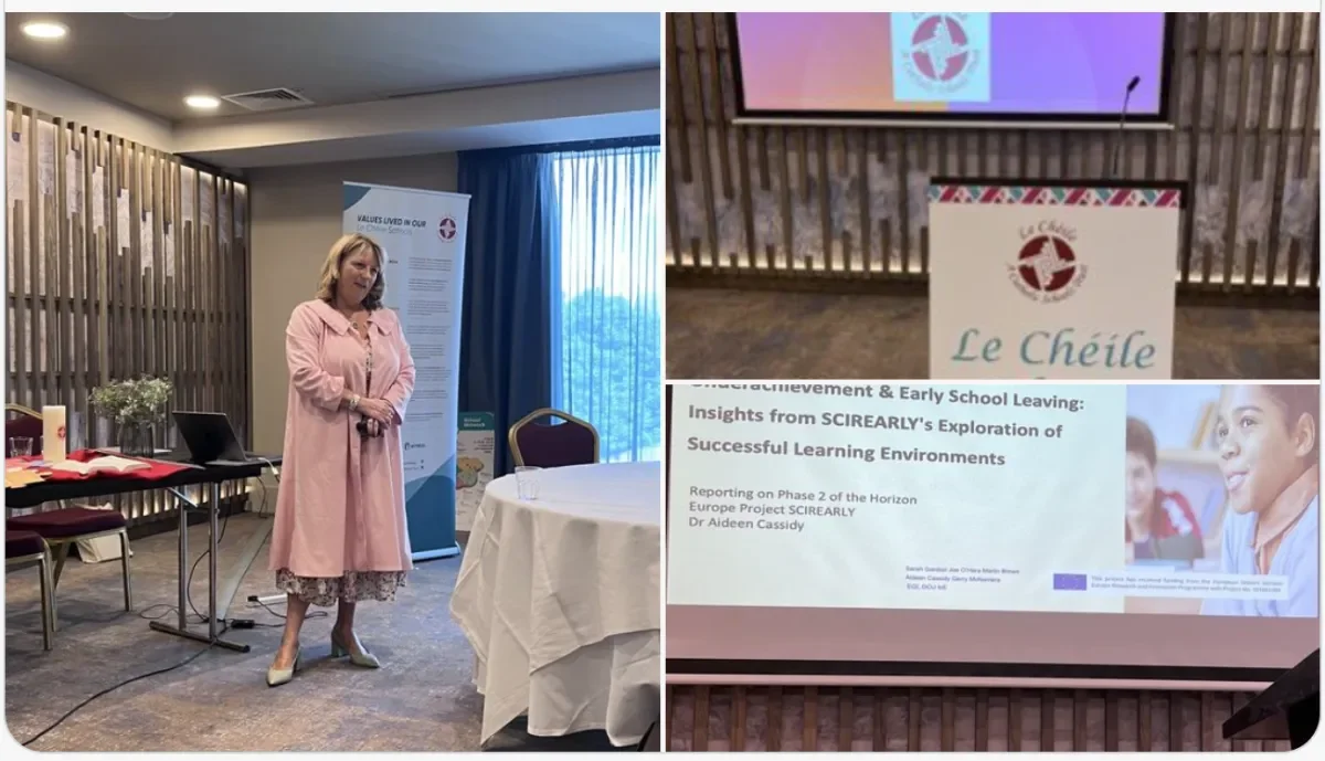 Dr Aideen Cassidy at Le Cheile Trust Symposium