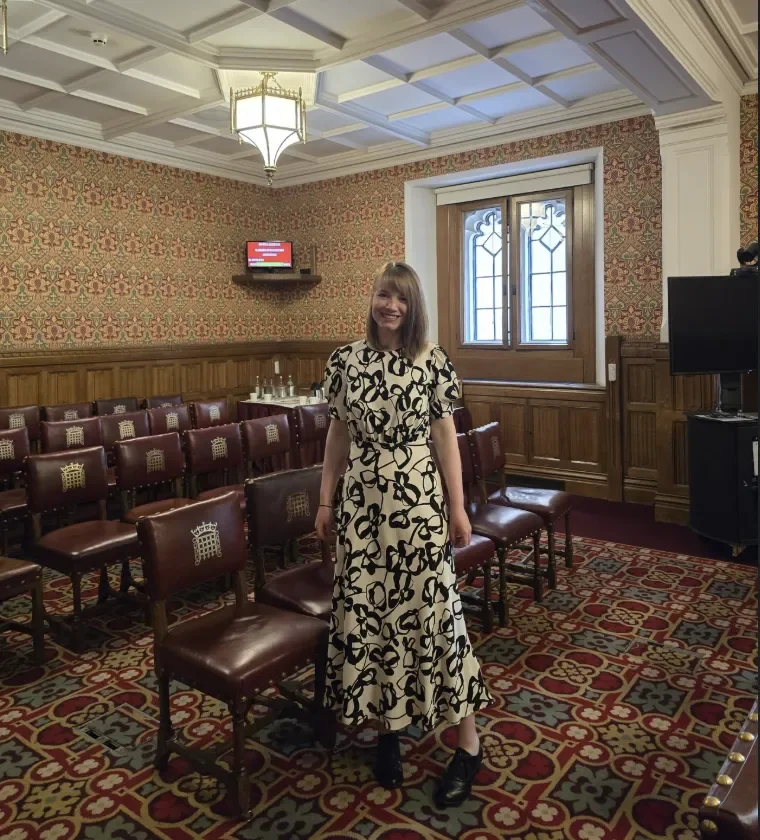 Dr Anne Rowan at the House of Lords