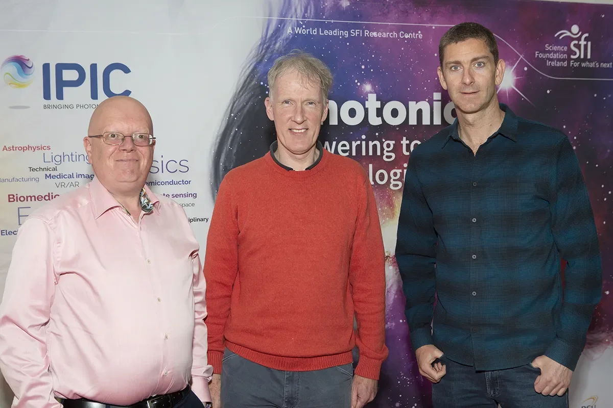 L-R: Martin O’Connell (Tyndall), Brian Corbett (Tyndall), Liam Barry (DCU)