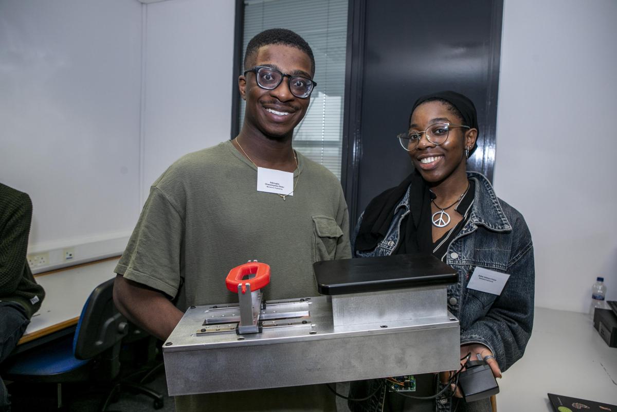 Students pose for image