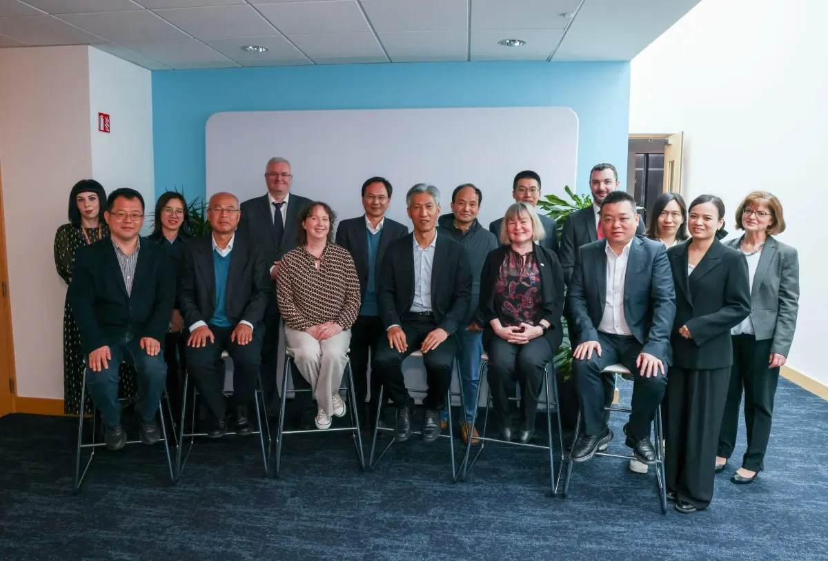 The delegations from Wuhan University, China with counterparts from DCU