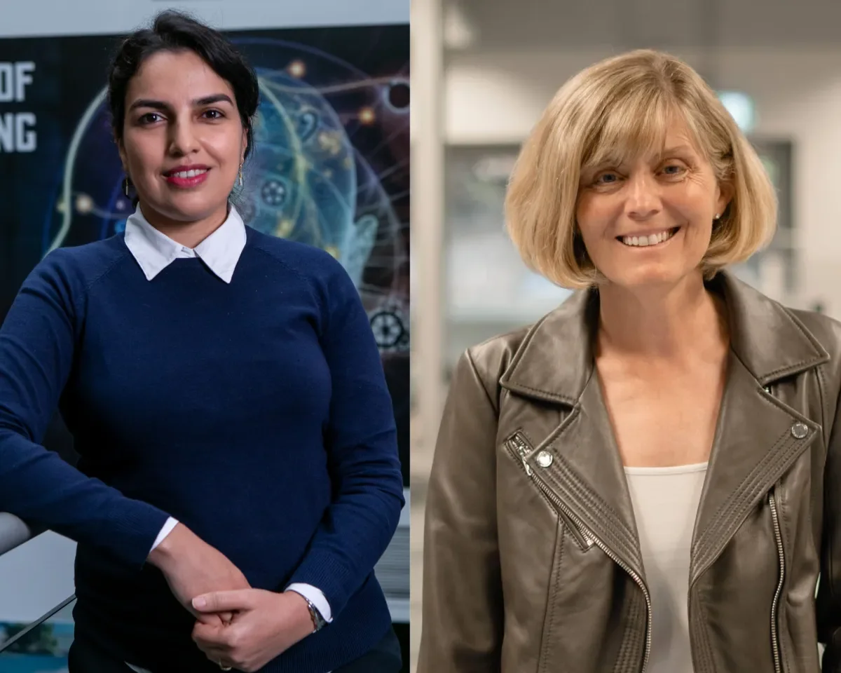 Dr Lorna Fitzsimons and Dr Reihaneh Aghamolaei from the School of Mechanical and Manufacturing Engineering