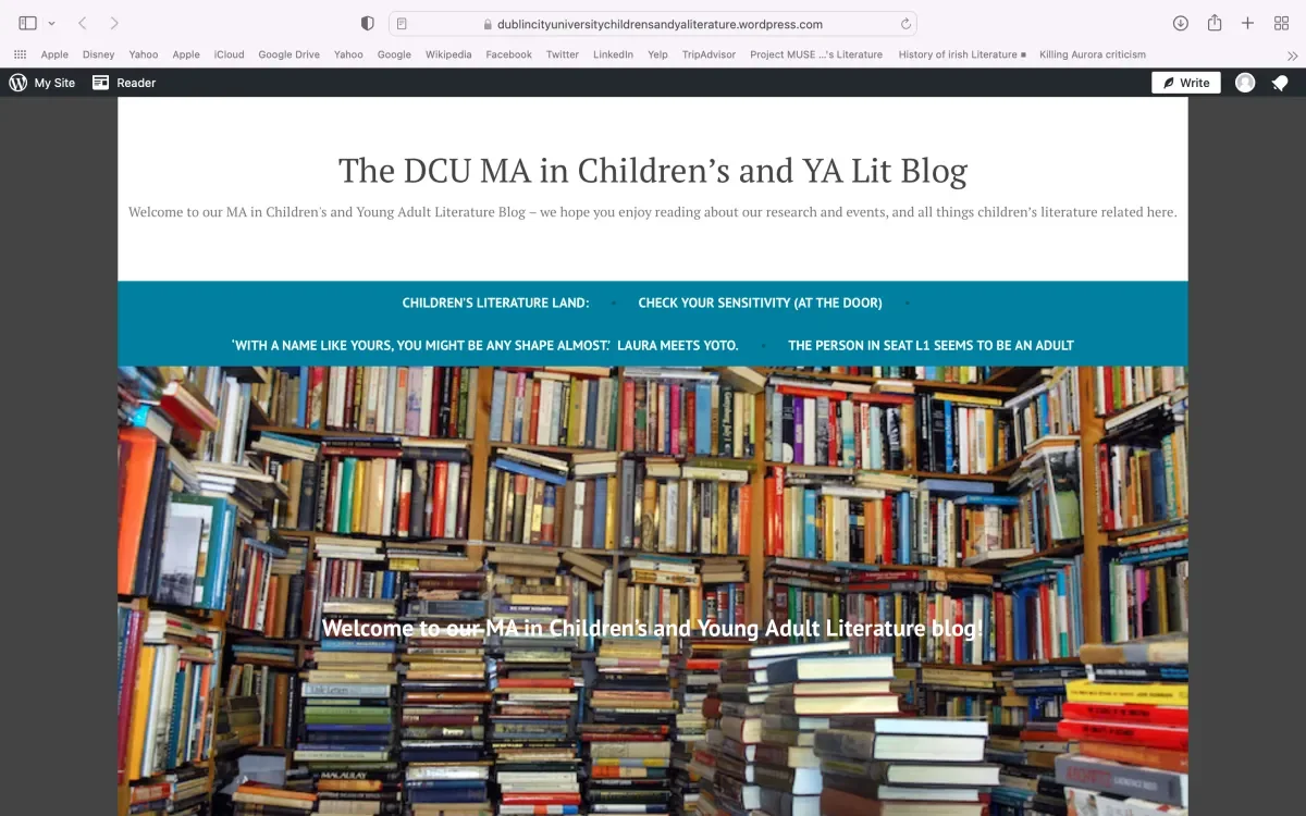 Welcome to the DCU MA in Children's and Young Adult Literature Blog