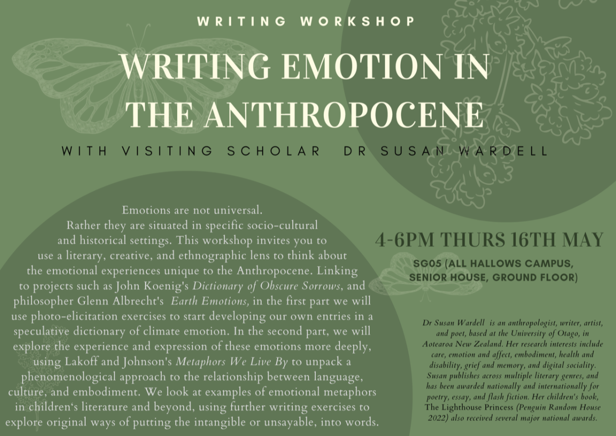 Explore Writing Emotion in the Anthropocene at Dublin City University