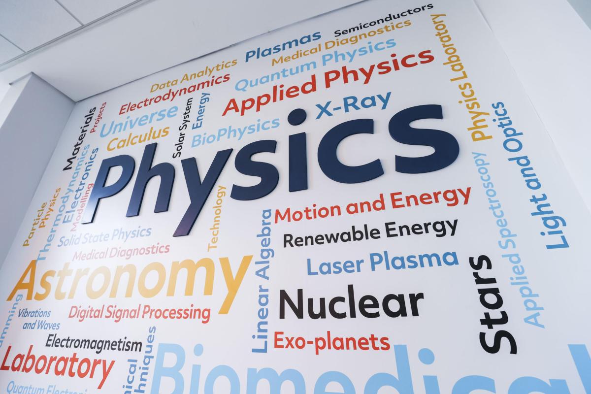 School of Physical Sciences wordle image