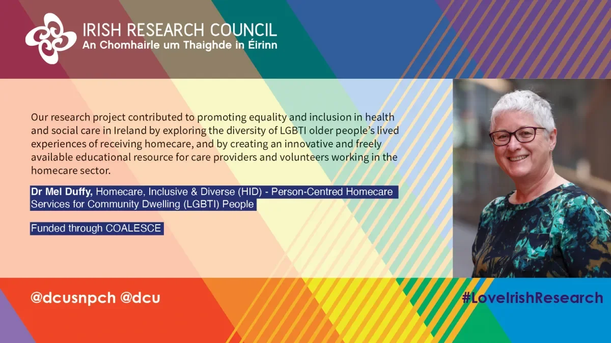 Mel Duffy's LGBTQ+ research showcased on X by funding agency