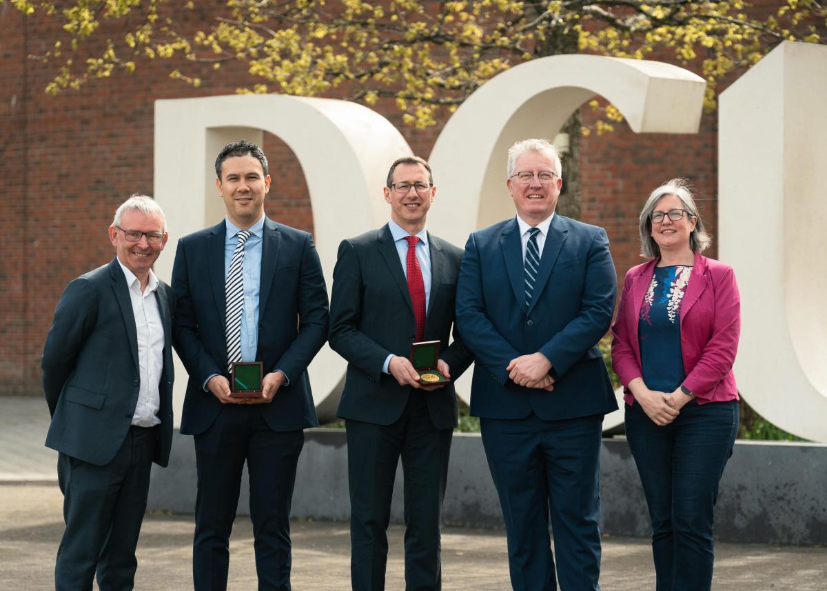 Shows professor John Doyle, doctor Danny Marks, professor Nicholas Dunne, Professor Daire Keogh and professor Blanaid White