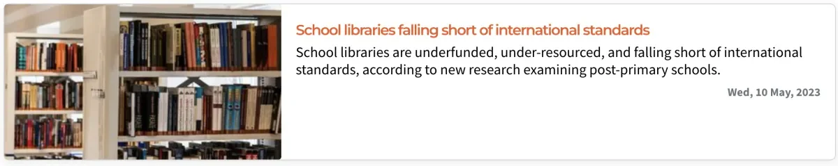 Link to school library research