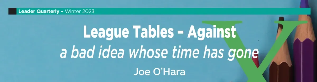Heading re School League Tables