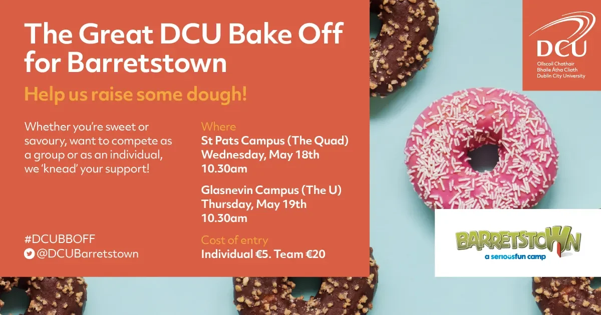 DCU Barretstown bake off