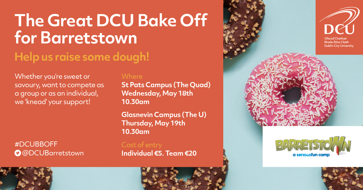 DCU Barretstown bake off