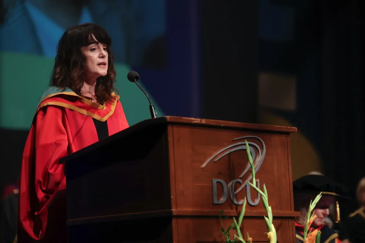 Professor Maura McAdam delivers the citation.