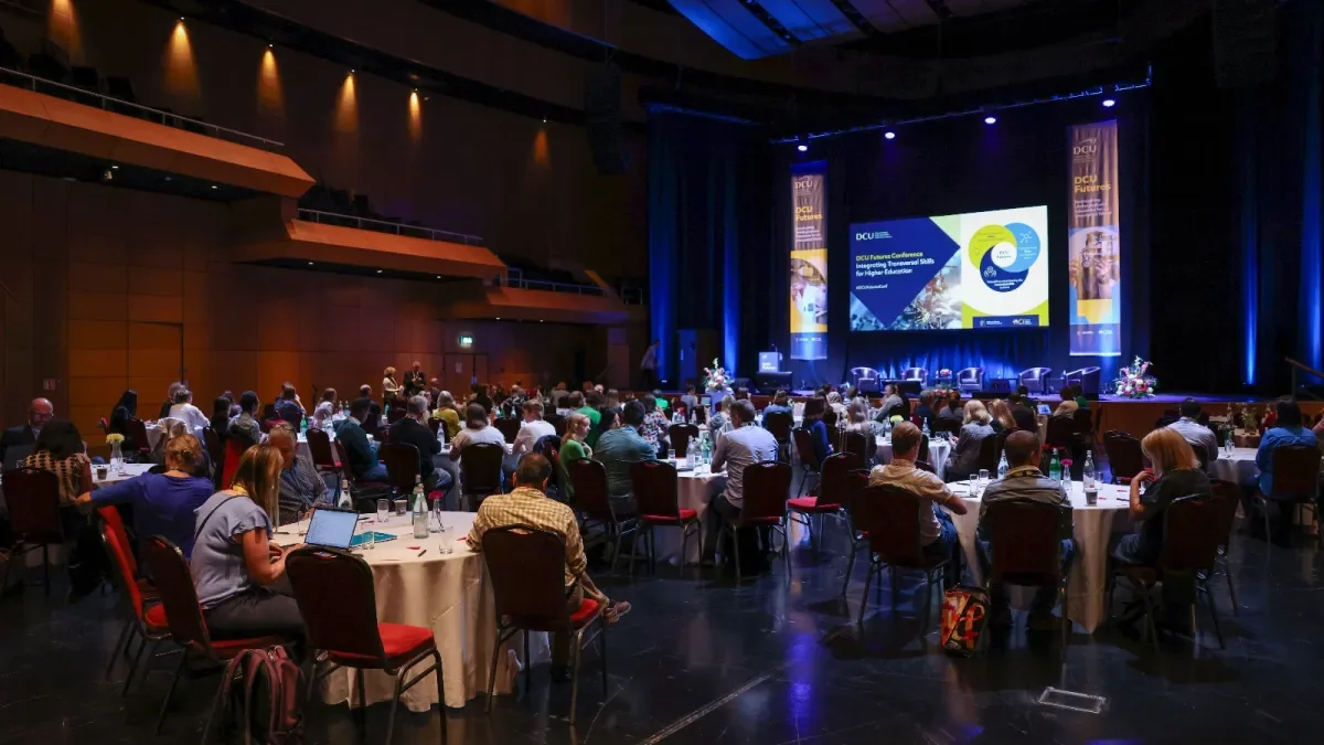 A wide shot of the DCU Futures Conference 2023