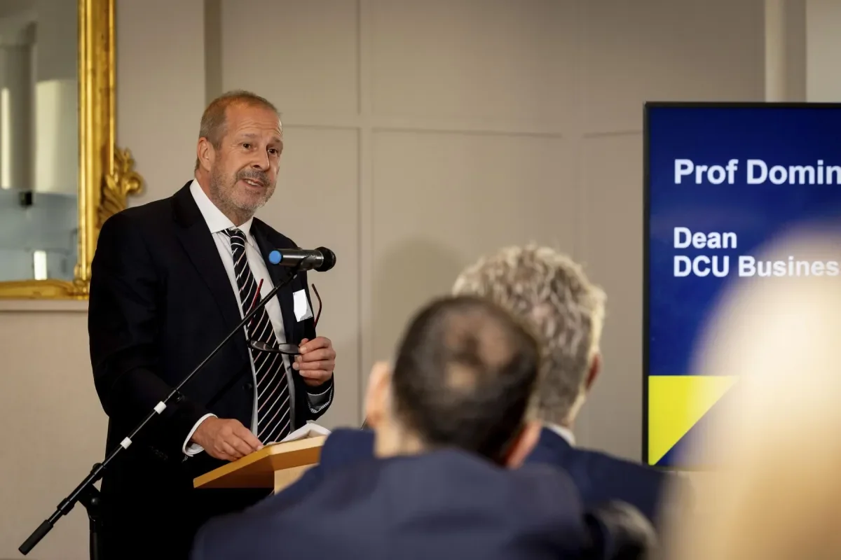 Prof Dominic Elliot speaking at the NCFB 10 Year event
